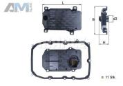 Фильтр АКПП с прокладкой HX 187KIT (MAHLE/KNECHT) для Audi Q7 (4L) 2007-2015 0С8 (8-АКП)
