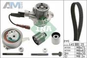 Комплект ГРМ с помпой INA (530075930) на Volkswagen Tiguan 2 рестайлинг 2.0TDI