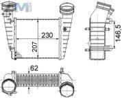 Радиатор турбины MAHLE/KNECHT (CI336000S) Audi A4 (B7) 2005-2009 1.9Diesel