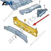 Задняя панель Audi A6 (C8) Avant/Allroad 2019-2024 4K9813307