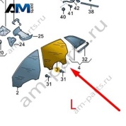 Стекло двери заднее левое Audi A6 (C8) Avant/Allroad 2019-2024 4K9845025