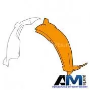 Подкрылок передний правый передняя часть на Mercedes GLC Coupe 2016-2023 A2536907601