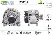 Генератор 140А (200012) VALEO на Audi A3 (8P) 2003-2012