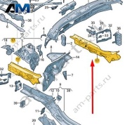 Замыкающая панель Audi A6 (C8) 2019-2024 4K0803648D