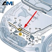 Трос капота Audi Q8 e-tron 2024-2024/Audi e-tron 2019-2023 4KE823531B