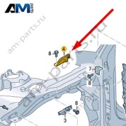 Держатель Audi A8 (D5) 2018-2024 4N0821164A