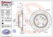 Перфорированные задние тормозные диски 320X20 (09.B338.1X) Brembo на BMW 3 Серии F30 рестайлинг 325-330
