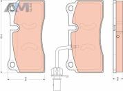 Задние тормозные колодки TRW GDB1731 Audi R8 (4S) 2015-2018