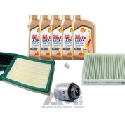 Комплект фильтров для ТО-1/3 Fabia 1.6MPI с маслом Shell 5W40