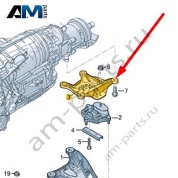 Кронштейн опоры КП Audi A6 (C8) 2019-2024 4K0399115B