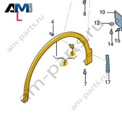 Расширитель передней левой колесной арки VAG 3CC853717DGRU Volkswagen 2021-2026