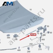 Амортизатор капота Mercedes GLC Coupe 2016-2023 A2549800000