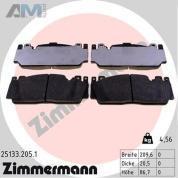 Передние тормозные колодки M Carbon (25133.205.1) ZIMMERMANN на BMW 5 серии (F10) M550dX