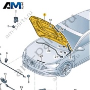 Капот Volkswagen Jetta VII 2020-2024 17A823031