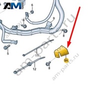 Держатель жгута проводов Audi A8 (D4) 2014-2017 4H0971502Q