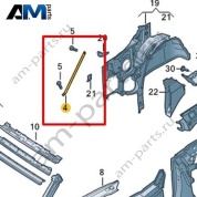 Распорка Volkswagen T-Roc Cabrio 2020-2024 2GC801337