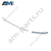 Молдинг решетки радиатора черный-блестящий (правый) Фольксваген Туарег (2018-2023) 760853254A9B9