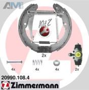 Барабанные керамические тормозные колодки ZIMMERMANN 209.9010.84 на Volkswagen Polo Sedan (2010-2015)