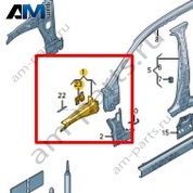 Усилитель брызговика Volkswagen Taigo 2022-2024 2G7810135