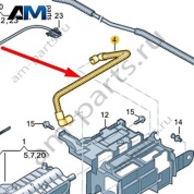 Воздушный трубопровод Audi Q8 2019-2024 4M8819588
