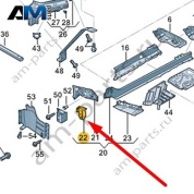 Замыкающая панель Audi Q7 (4M) 2016-2024 4M0805382F