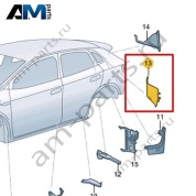 Перегородка стойки D Volkswagen id4/id5 2021-2024 11A864630