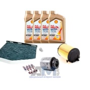 Комплект фильтров для ТО-2/4 Golf V 1.4 TSI с маслом Shell 5W40