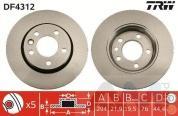 Диск тормозной задний (TRW) DF4312 для  Volkswagen Multivan T6 (2019-2023)