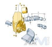 Корпус воздушного фильтра для Audi Q5 (FY) 2017-2020 2.0TDI 80A133837AK