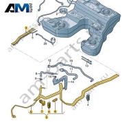 Топливопровод Audi A8 (D4) 2014-2017 4H4201544AA
