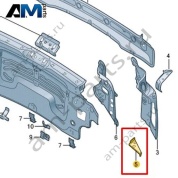 Упорный уголок Volkswagen id3 2020-2024 10A813394