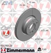 Передние тормозные диски 330X24 (150.2901.20) ZIMMERMANN на BMW 3 Серии 2012-2015 330d/330dX