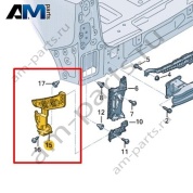 Направляющий профиль Volkswagen id-Buzz 2023-2024 1T3807393B