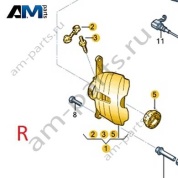 Корпус тормозного суппорта Volkswagen Teramont 2018-2023 3QF615124