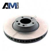 Передний правый тормозной диск Porsche Cayenne (Black) 95535140251