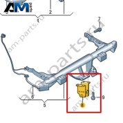 Крепление тягово-сцепного устройства Volkswagen id4/id5 2021-2024 11A802141A