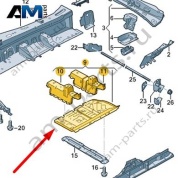 Панель пола Audi Q7 (4M) 2016-2024 4M0802016A