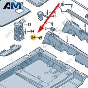 Проставка Audi Q7 (4M) 2016-2024 4M0861864