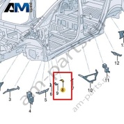 Защитный экран Volkswagen id3 2020-2024 10A864003