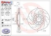 Передние тормозные диски BREMBO 09.A813.11 на Audi A4 (B7) 2005-2009