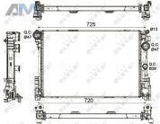Радиатор охлаждения двигателя (NRF) 53113 для Mb E-klasse 2009-2016 IV (W212) E200CGI (184 л.с.)