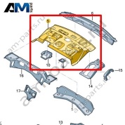 Верхняя часть задней стенки Volkswagen Jetta VII 2020-2024 17A813514