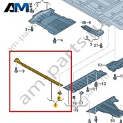 Облицовка днища Volkswagen id3 2020-2024 1EA825202A