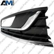 Решетка противотуманной фары левая Passat B7 (черный) 3AA854661B9B9