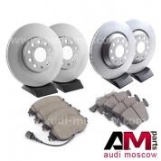 Передние/задние диски и колодки Ауди А3 (8V) 1.4TSI