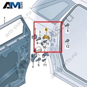 Половина петли двери (нижняя часть) Volkswagen id-Buzz 2023-2024 1T3831001A