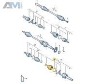 Пыльник внутреннего правого ШРУСа  (7-DSG) 7LA498201B  Volkswagen Multivan T6 (2019-2023)