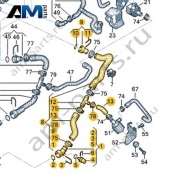Шланг ОЖ с быстроразъемной муфтой Audi A6 (C7) 2015-2018 4G0122056