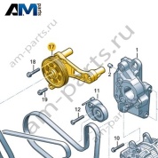 Кронштейн вискомуфты VAG 04L121224