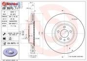 Передние тормозные диски (BREMBO) 09.B970.11 для  Porsche Macan (2014-2018)